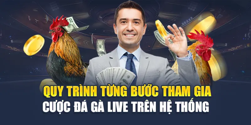 Trải Nghiệm Cược Đá Gà Live Kịch Tính Tại Nhà Cái 78WIN 6 Quy trình từng bước tham gia cược đá gà live trên hệ thống